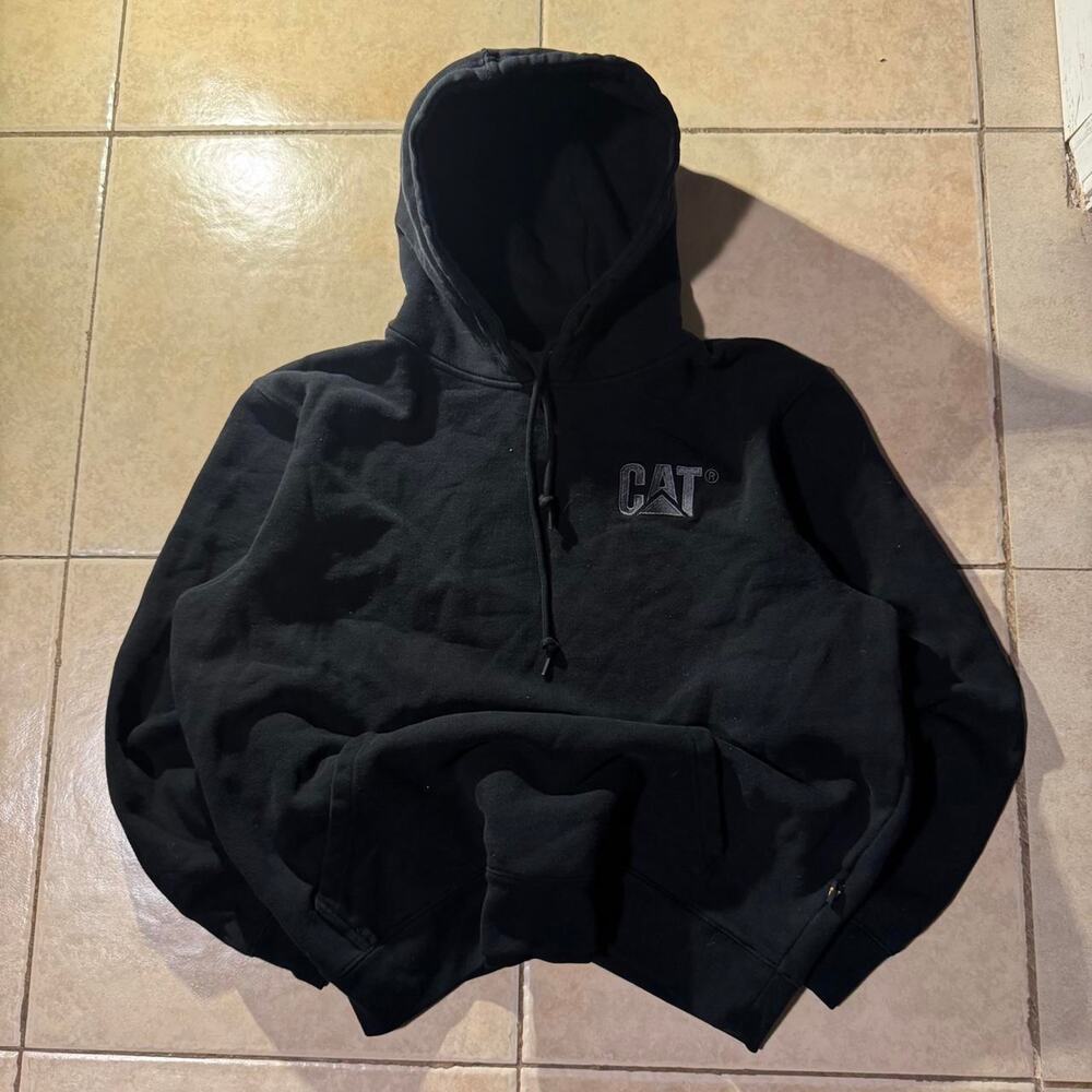 Black cat cotton polyester Hoodie Size L in mens